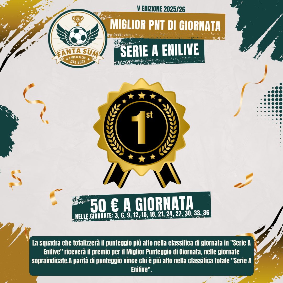 miglior pnt giornate